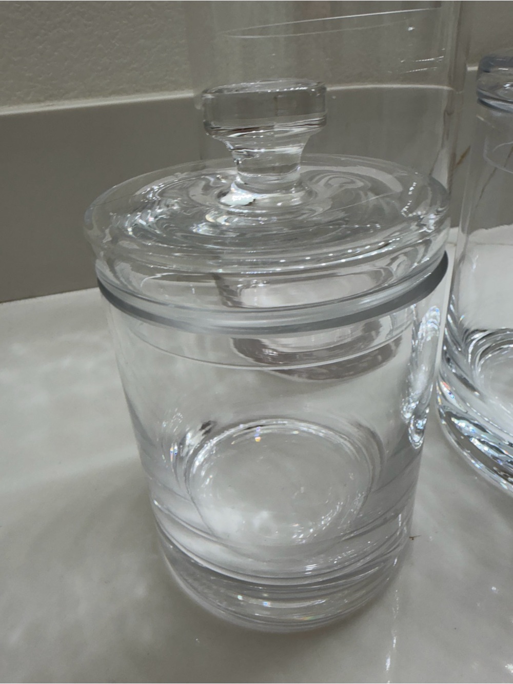 Crate & Barrel Glass Canister Set - Picture 7 of 9